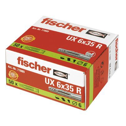 Fischer Universaldübel 077889 Typ UX 6 x 35 R Preis per VPE von 50 Stück