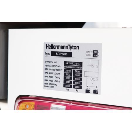 Hellermann Typenschilder 596-42951 Typ TAG63.5-50.8TD1-951 SET 951 ML 500