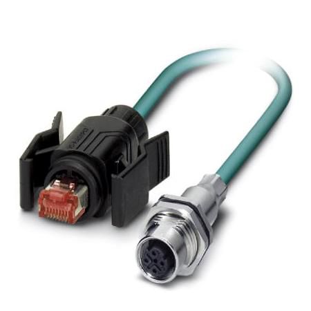 Phoenix Contact Ethernet Kabel 1406399 Typ VS-M12FSBP-IP67/B-93E-LI/2,0 