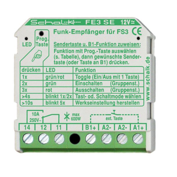 Schalk Funk Empfängerschalter FE3SE2 Typ FE3 SE (12V UC)