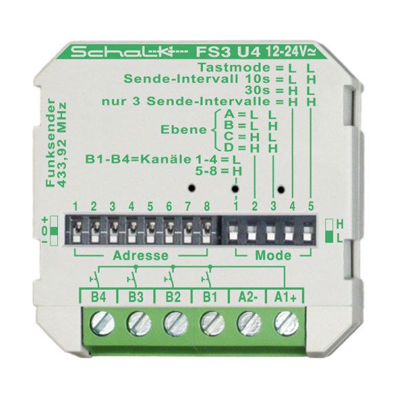 Schalk Funk Sender FS3U4V Typ FS3 U4 (12-24V UC)