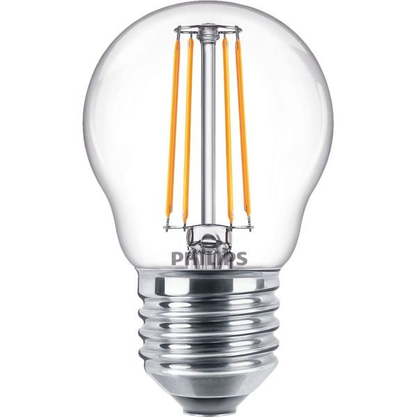 Signify Philips LED Lampe 34732800 Typ COREPRO-LEDLUSTERND4.3-40W-E27-827P45CLG