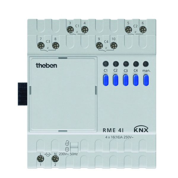 Theben KNX Schaltaktor 4930215 Typ RME 4 I KNX EAN Nr. 4003468493090