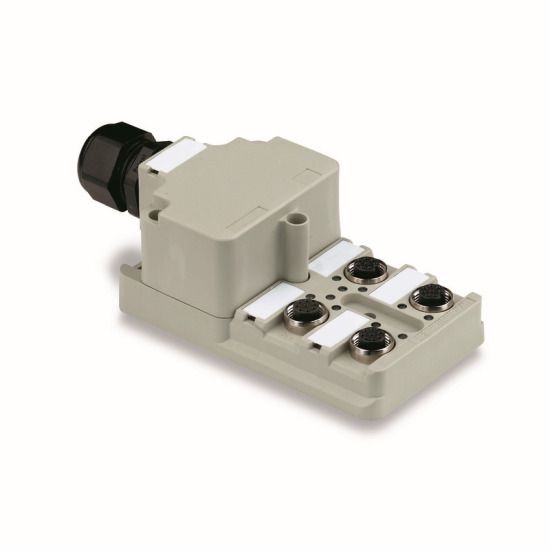 Weidmüller Sensor Aktor Verteiler 1705920000 Typ SAI-4-M 4P M12