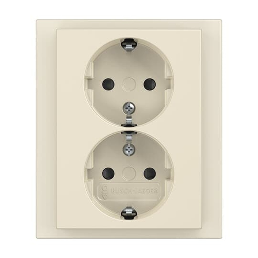 Busch-Jaeger Schuko Doppelsteckdose 202 EUJB-82 Nr. 2TKA00003885