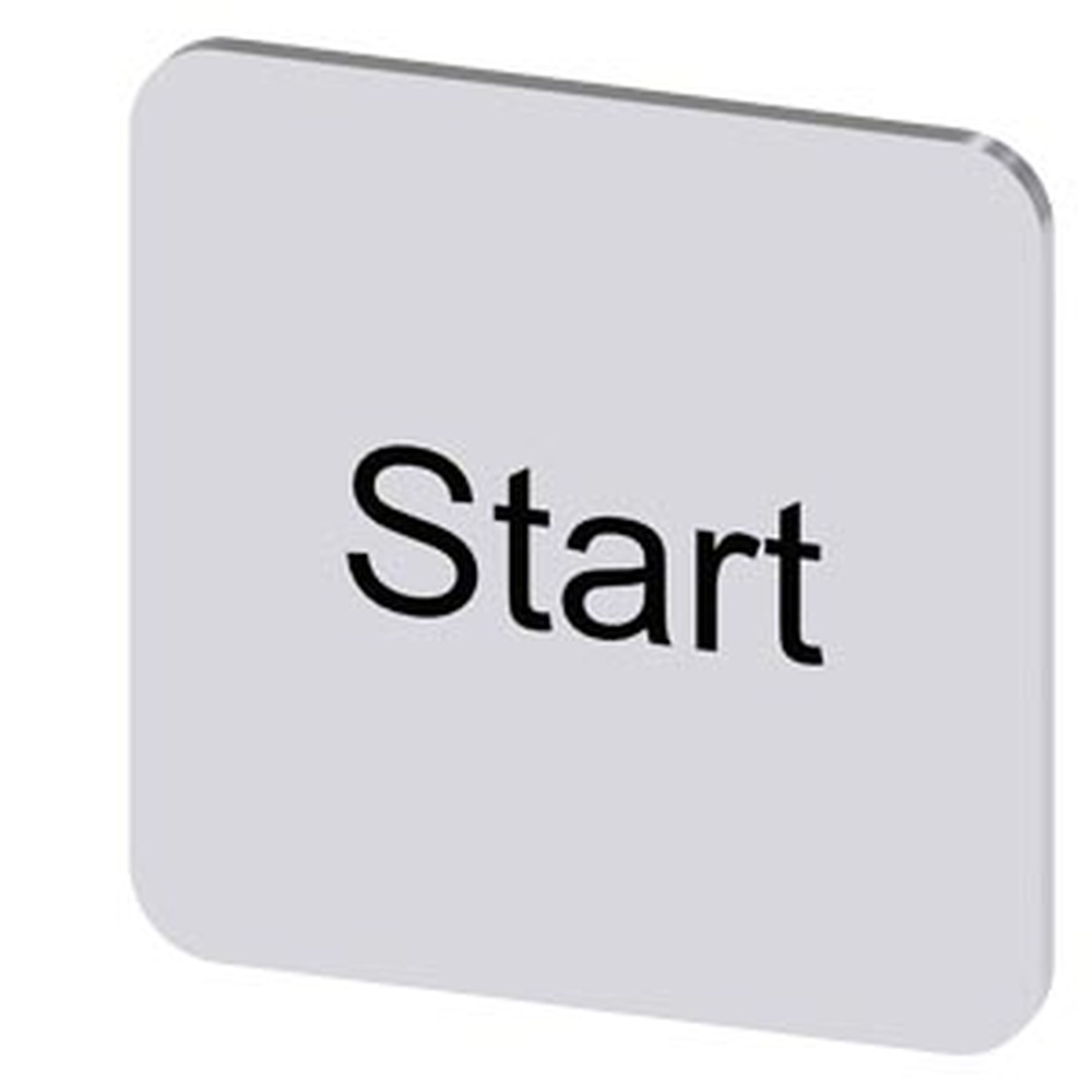 Siemens Bezeichnungsschild 3SU1900-0AF81-0DT0