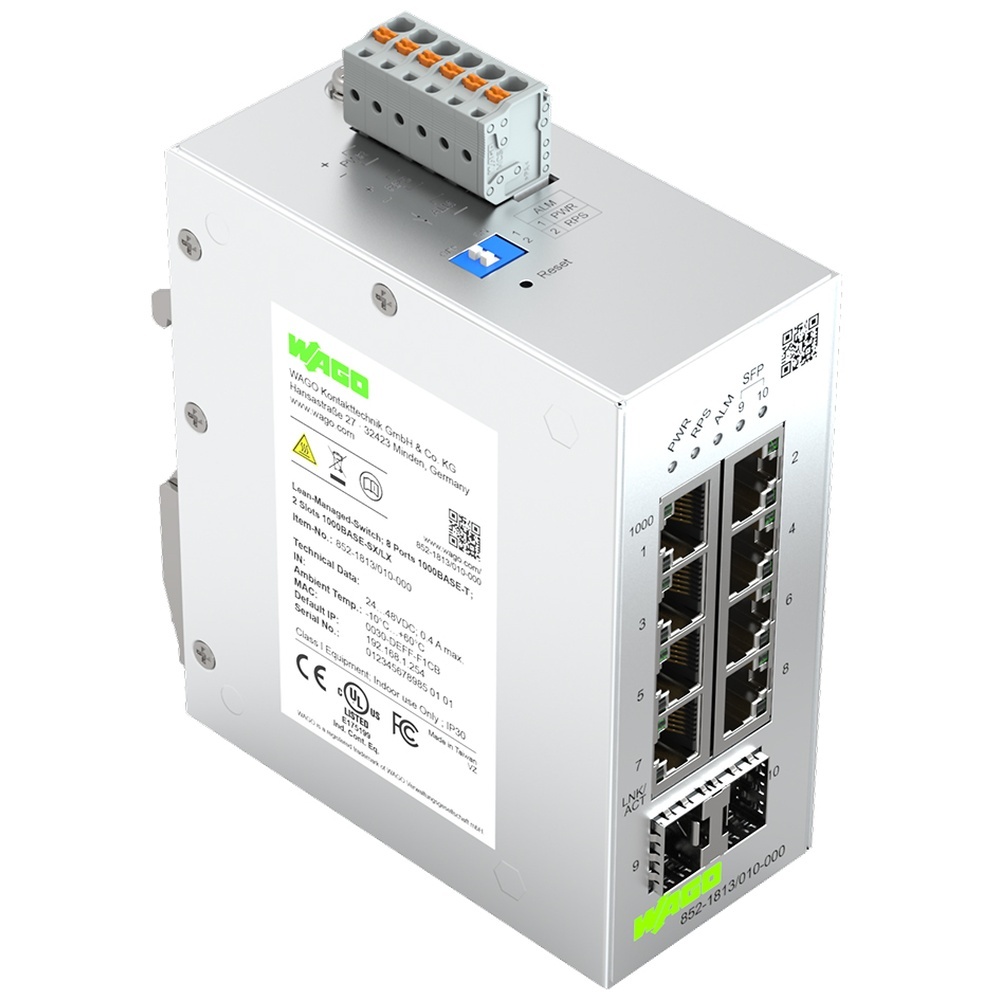 Wago Lean Managed Switch 852-1813/010-000