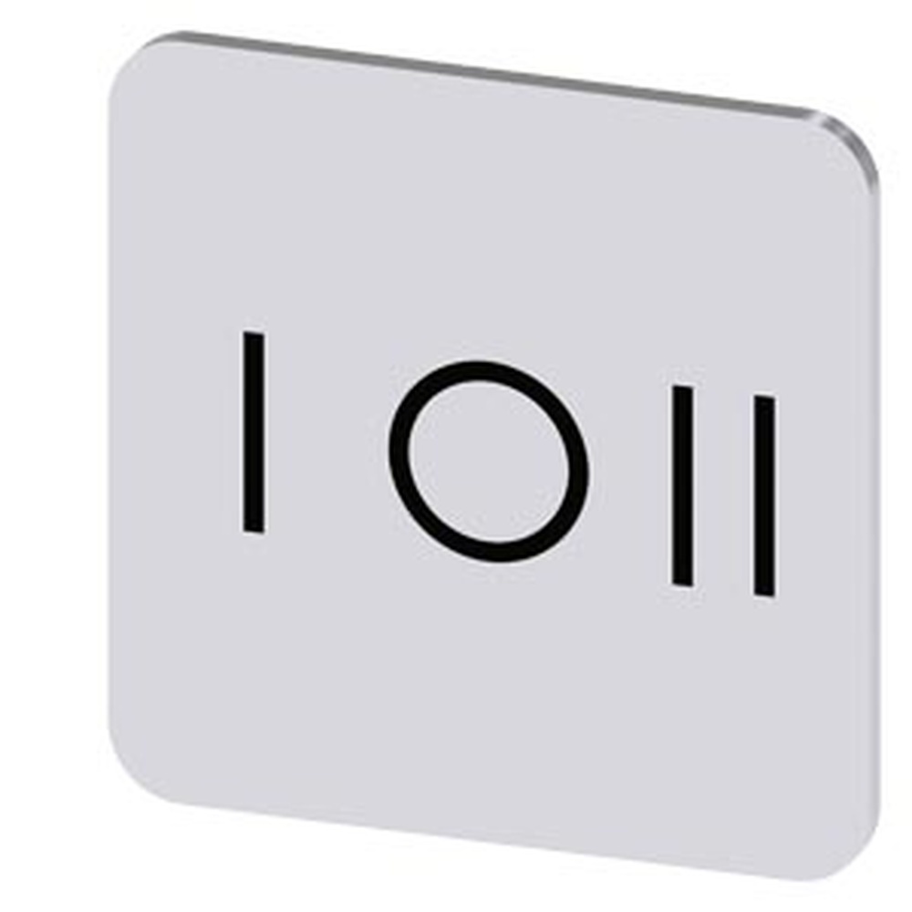 Siemens Bezeichnungsschild 3SU1900-0AF81-0QK0