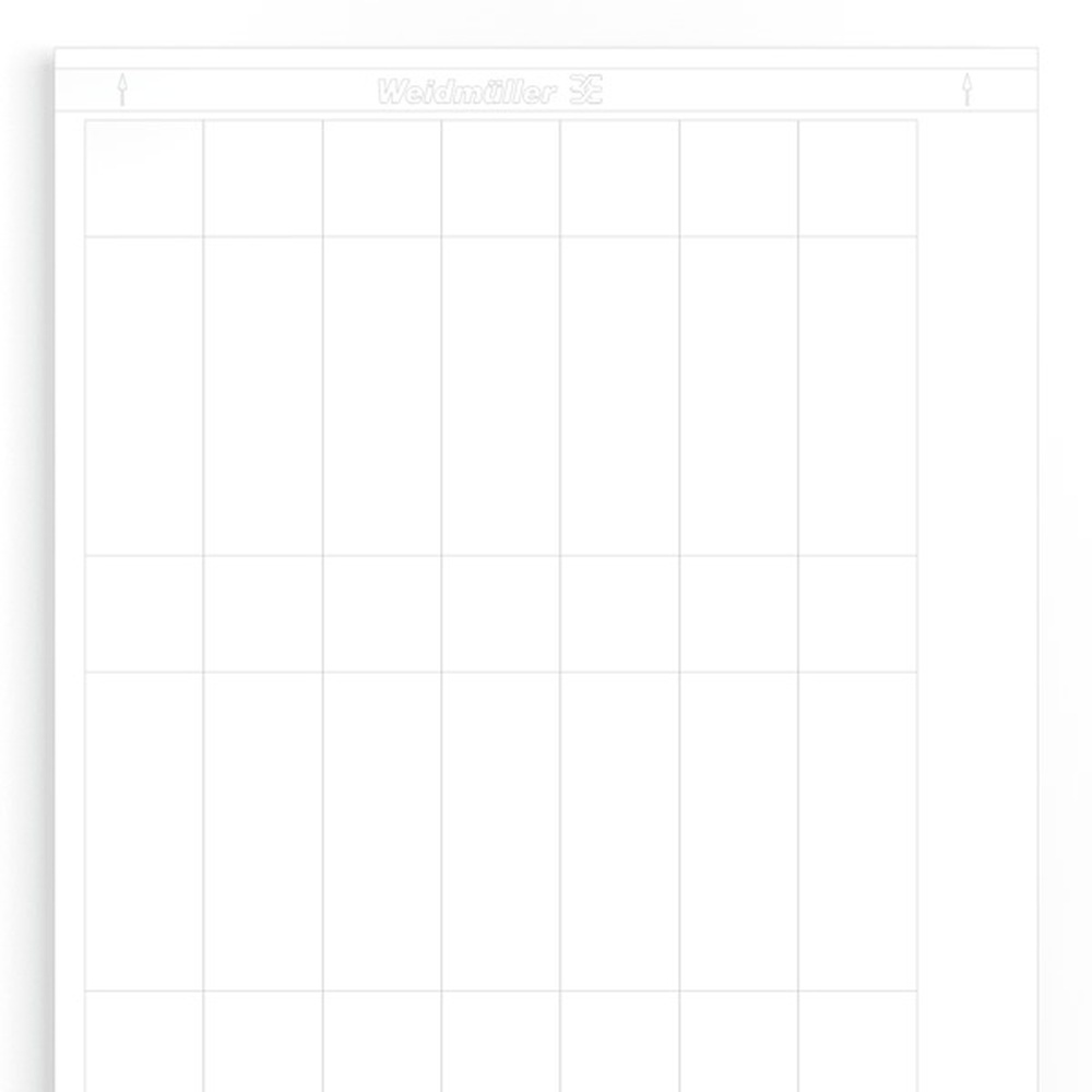Weidmüller Kabelmarkierungssystem 1768400000 Typ LM WO 25.4/95 WS