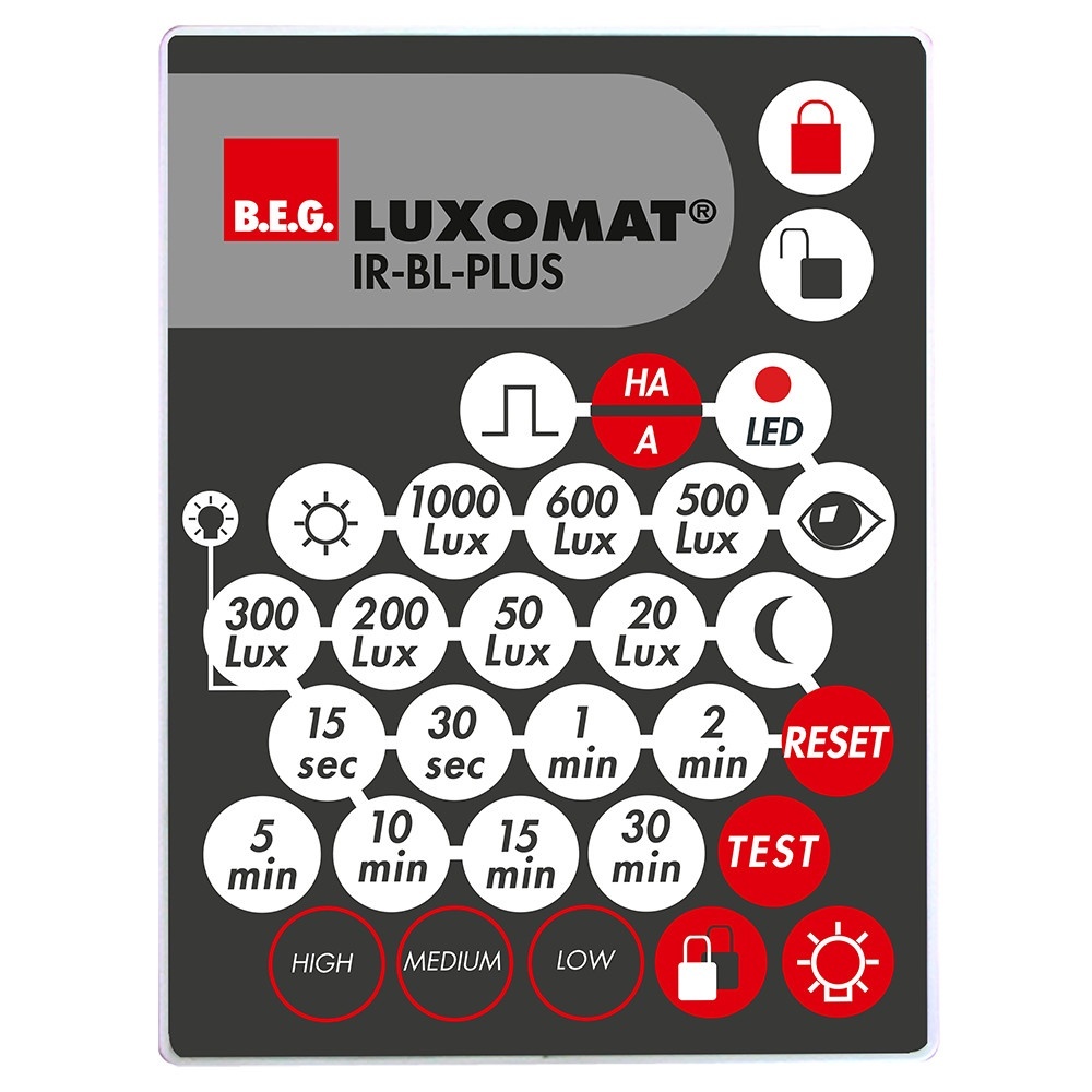 B.E.G. Brück IR Fernbedienung 93406 Typ IR-BL-PLUS
