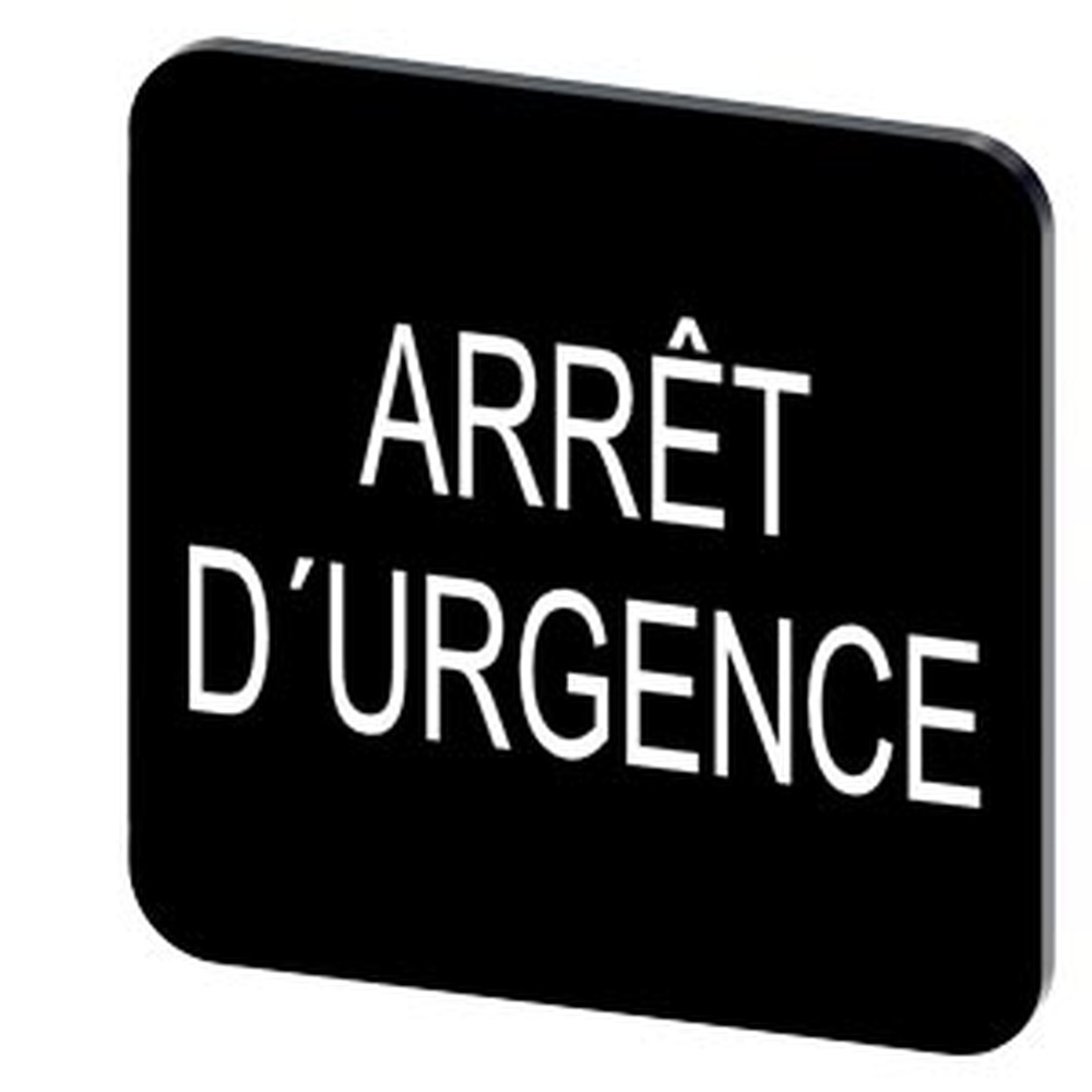 Siemens Bezeichnungsschild 3SU1900-0AF16-0GQ0