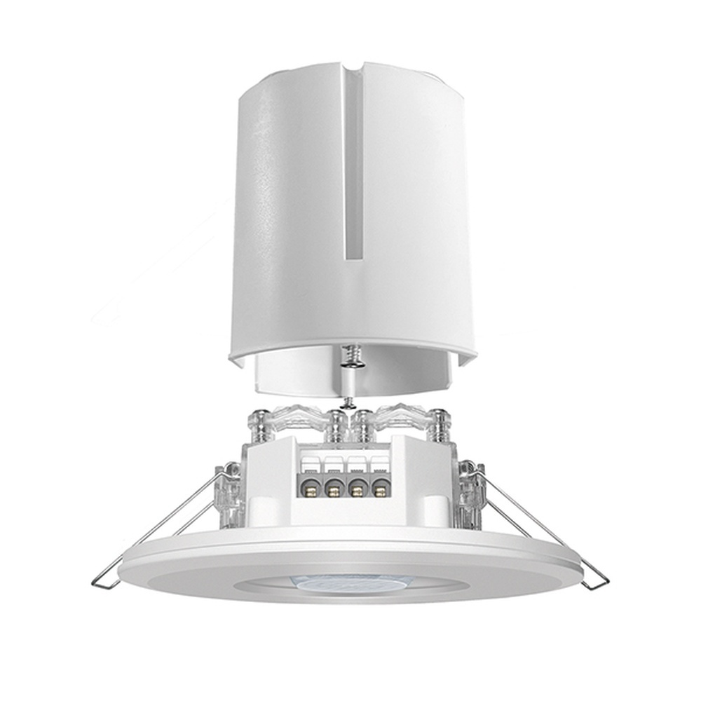 ESYLUX Decken Präsenzmelder EP10423208 Typ PD-FLAT 360/8 ROUND WHITE BMS FM DALI-2