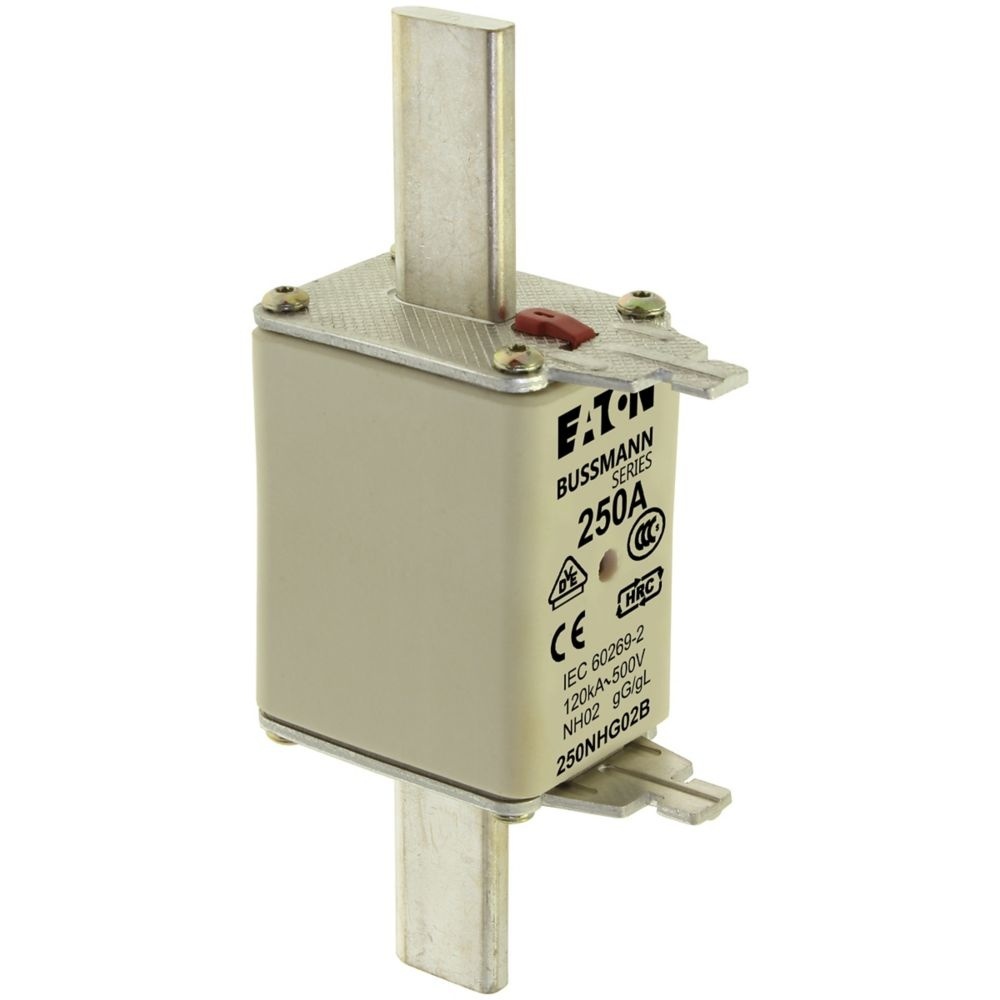 Eaton Sicherungseinsatz 250NHG02B Typ NH FUSE 250A 500V GL/GG SIZE 02 DUAL IND