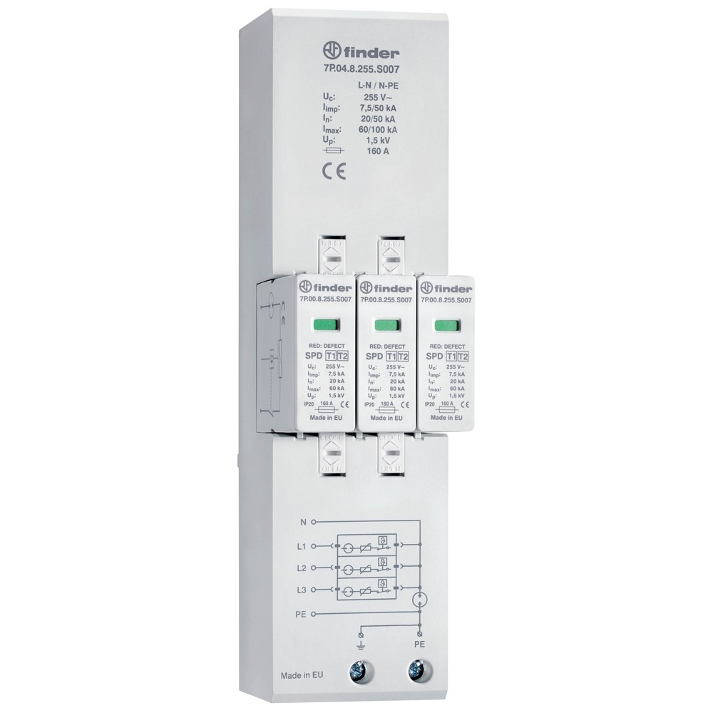 Finder Blitz und Überspannungsableiter 7P.04.8.255.S007