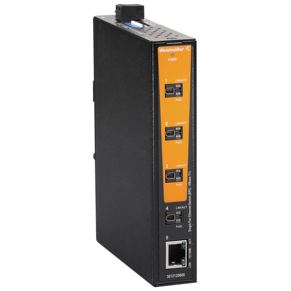 Weidmüller Netzwerk Switch 3012120000 Typ IE-SW-SPE05-4T1LMPODL-1TX