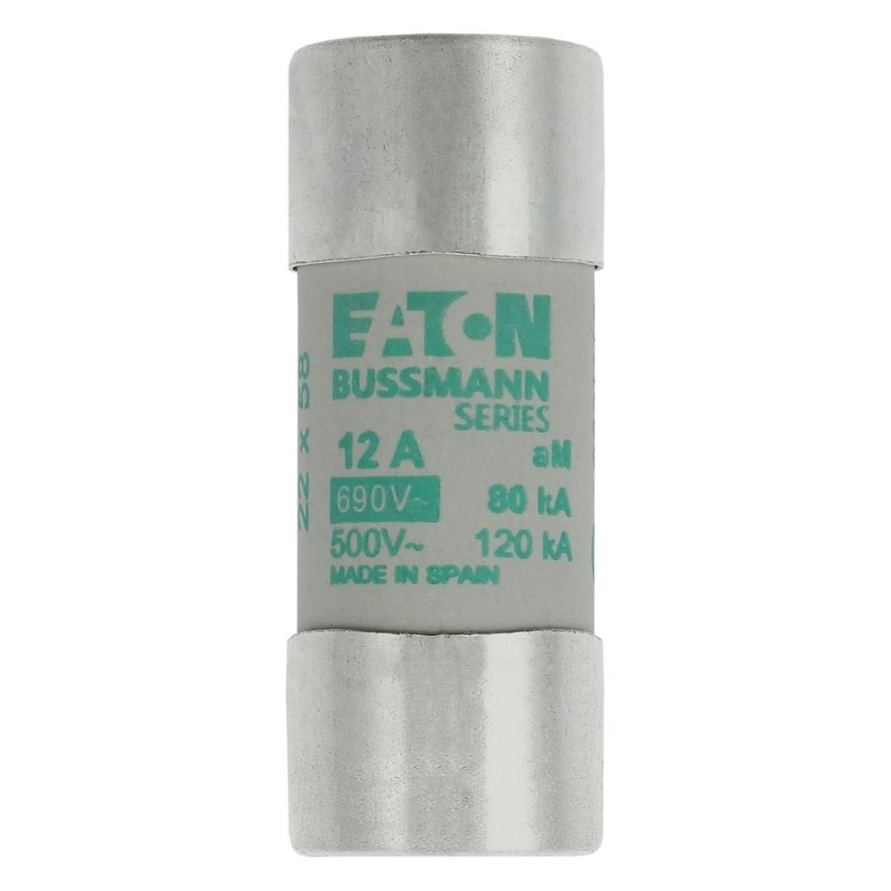 Eaton Sicherungseinsatz C22M12 Typ CYLINDRICAL FUSE 22 x 58 12A AM 690V AC
