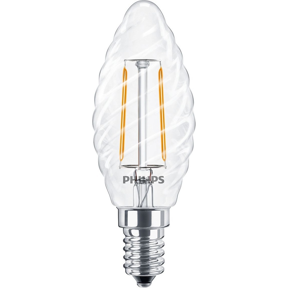 Signify Philips LED Glühfaden Kerzenlampe 34772400 Typ CorePro LEDCandleND2-25W ST35 E14 827CLG