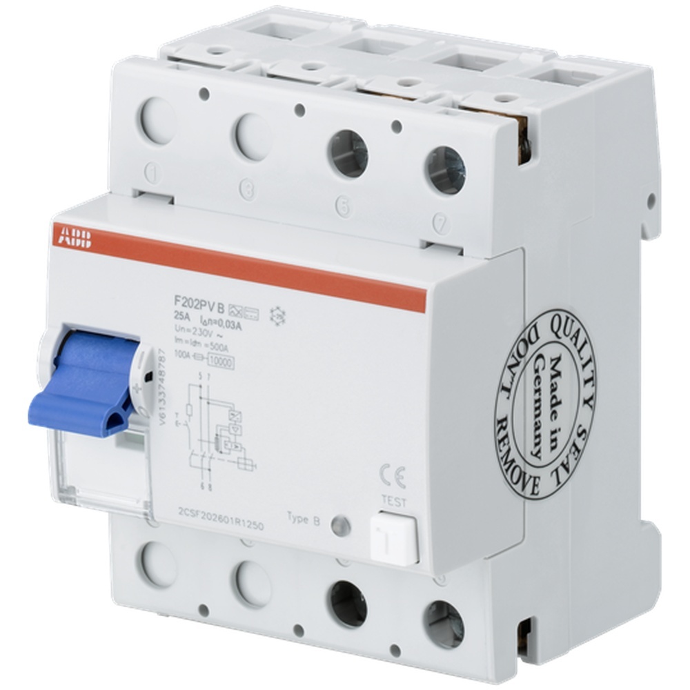 ABB Fehlerstrom Schutzschalter 2CSF202701R3250 Typ F202B+25/0,3