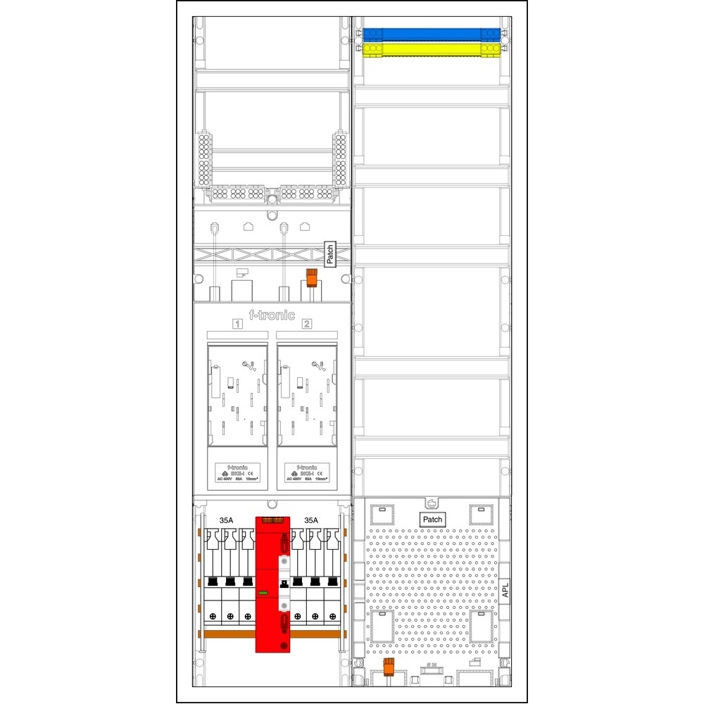f-tronic Komplettschrank 7195262 Typ EHZ722APZ35ÜSB6