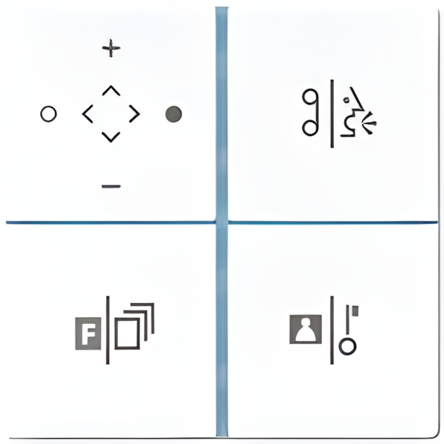 Jung TKM Tastensatz Video TKISVLS914TSWW