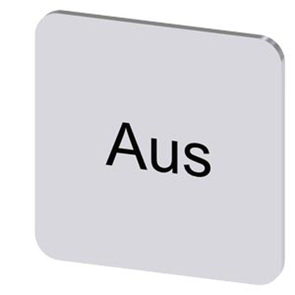 Siemens Bezeichnungsschild 3SU1900-0AF81-0AC0