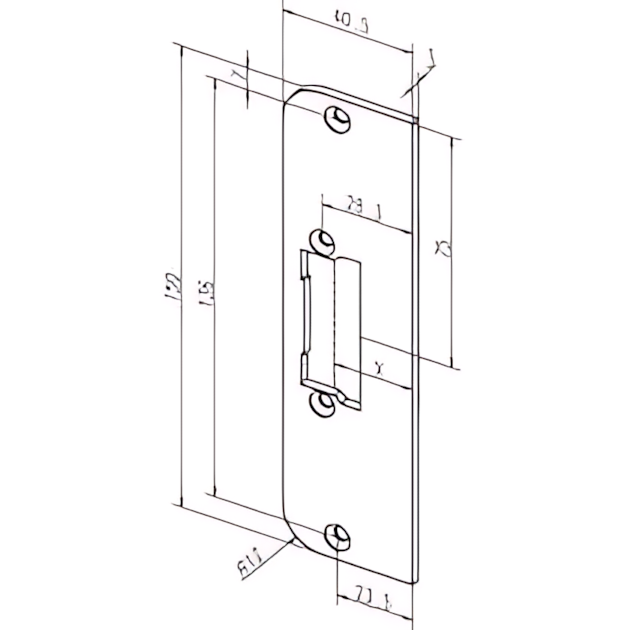 Assa Abloy Flachschließblech -------65B35-01
