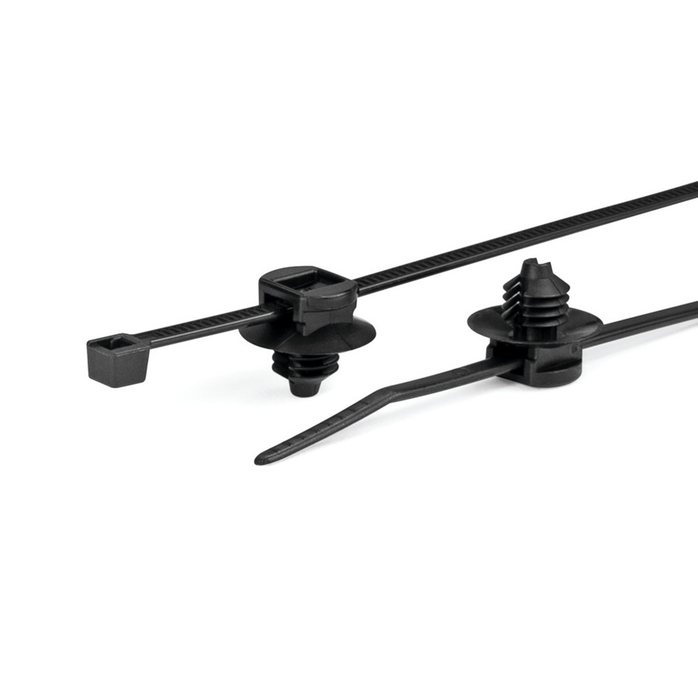 Hellermann Tyton Befestigungsbinder 150-77932 Typ T30LRFT6-PA66HS/PA66HIRHS-BK (500)