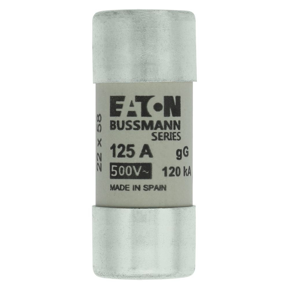 Eaton Sicherungseinsatz C22G125 Typ CYLINDRICAL FUSE 22 x 58 125A GG 400V AC