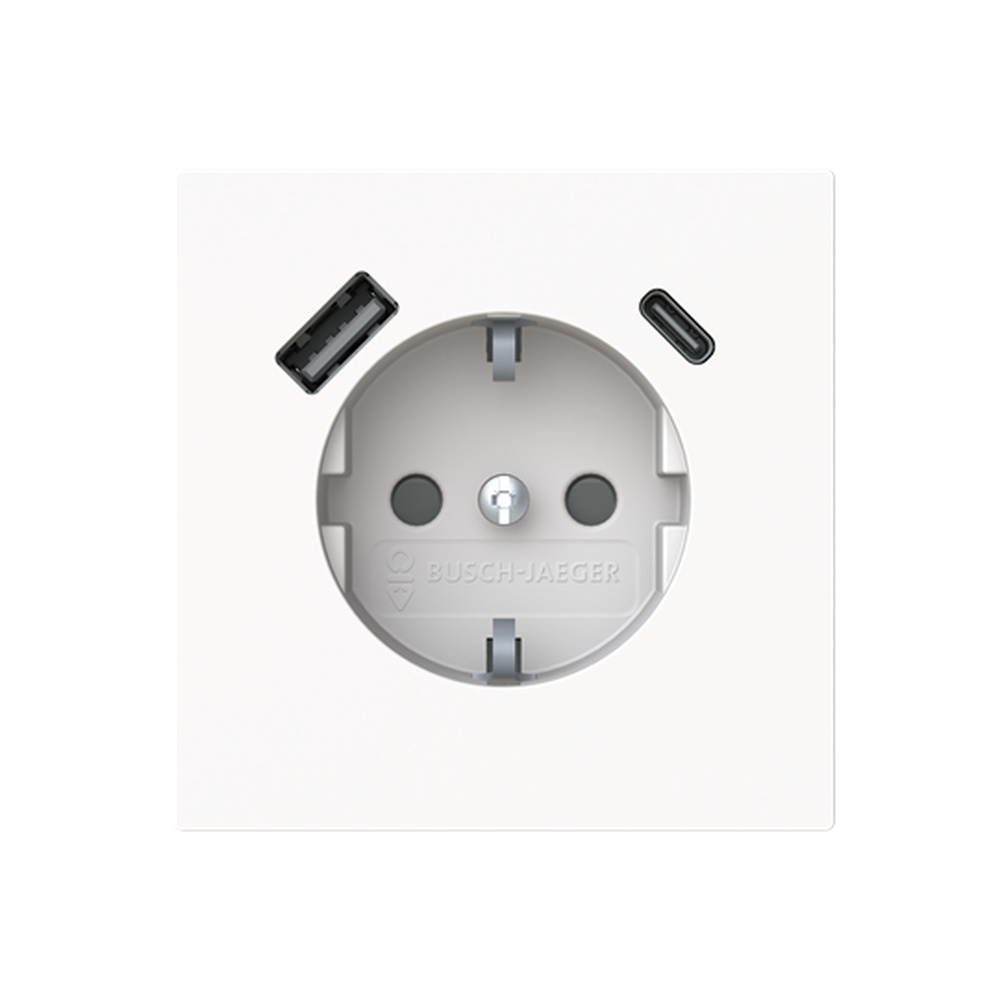 Busch-Jaeger SCHUKO Steckdose 20 EUCB2USBAC-44M Typ 2CKA002011A6318
