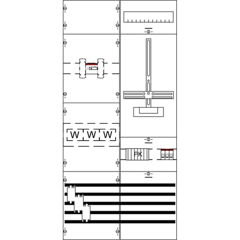 Striebel & John Mess- und Wandlerfeld 2CPX035003R9999 Typ KA4261