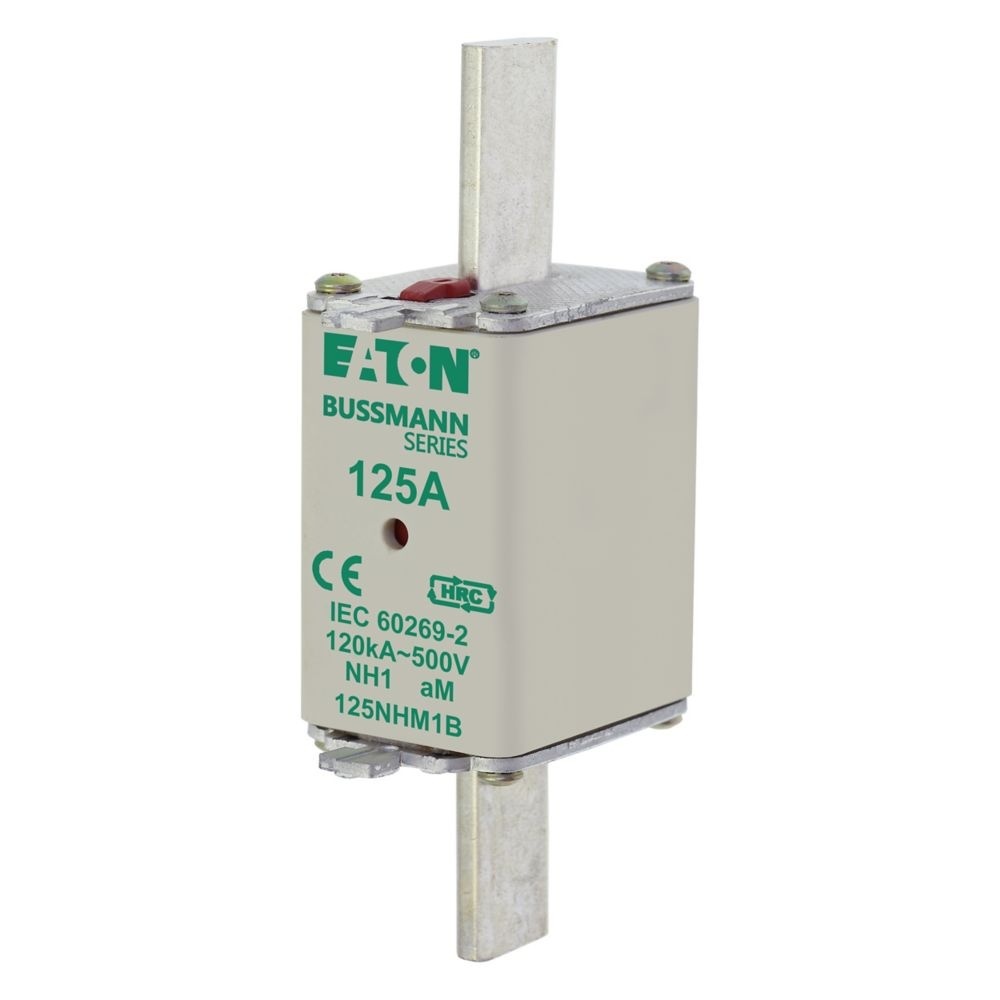 Eaton Sicherungseinsatz 125NHM1B Typ NH FUSE 125AMP 500V aM SIZE 1 DUAL IND