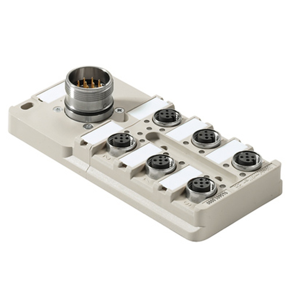 Weidmüller Passiver Sensor Aktor Verteiler 9456010001 Typ SAI-6-S 5P M12