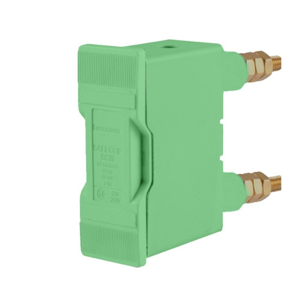 Eaton Sicherungshalter SC20PGN Typ SAFECLIP 20A BACK STUD CONNECTED GREEN