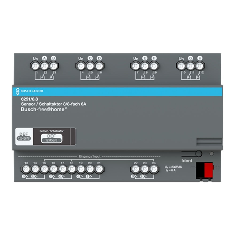 Busch-Jaeger Sensor Schaltaktor 6251/8.8 Nr. 2CKA006220A0024