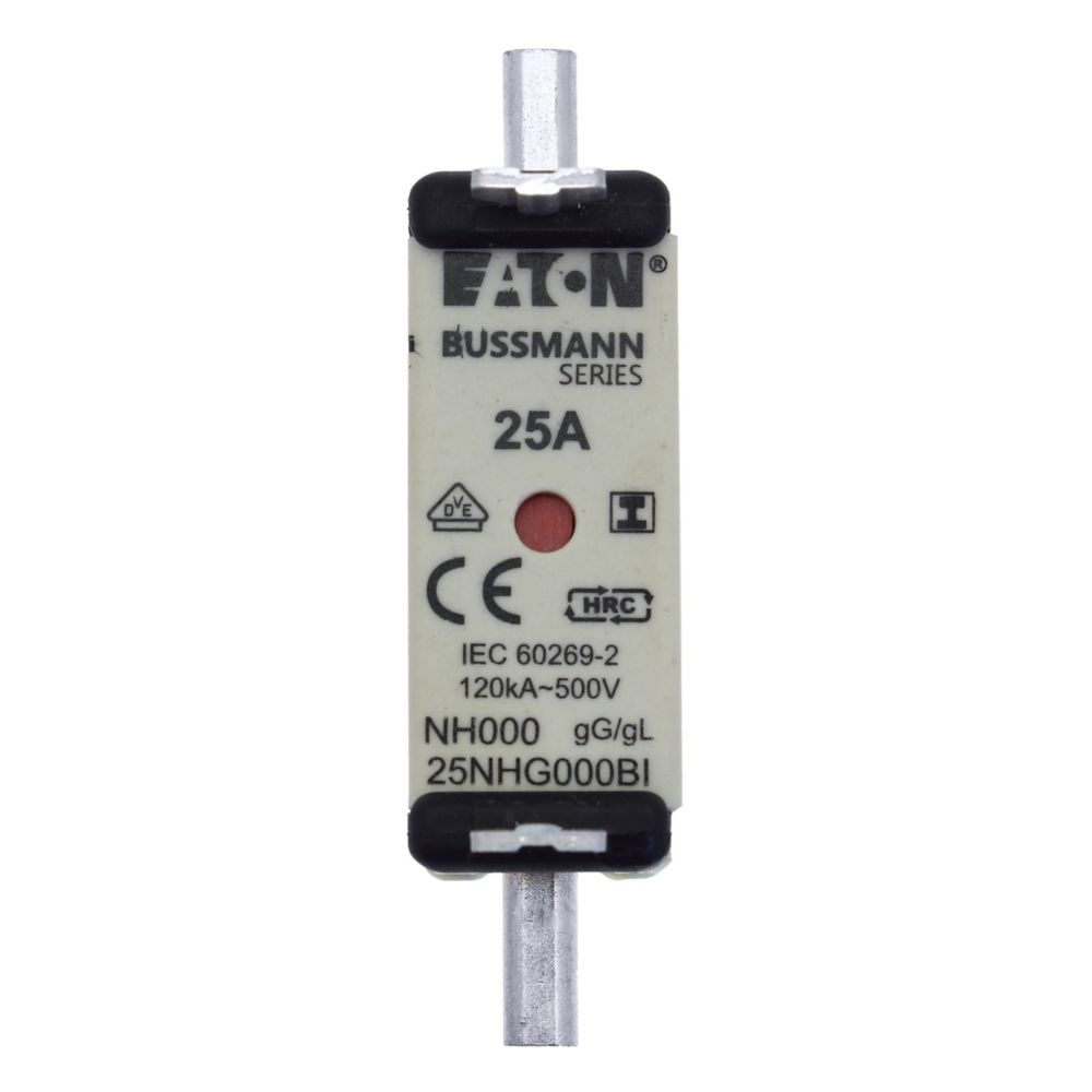 Eaton Sicherungseinsatz 25NHG000BI Typ NH FUSE 25A 500V GL/GG SIZE 000