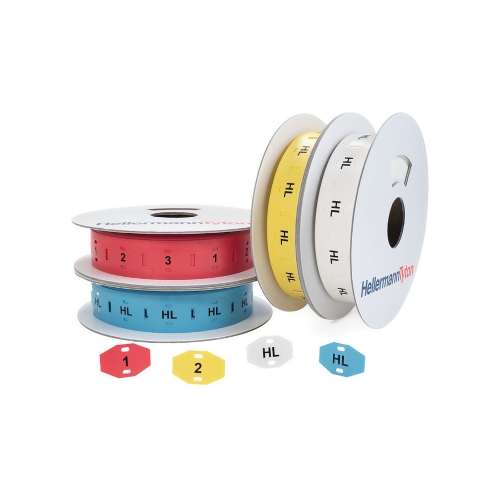 Hellermann Tyton Kennzeichnungsschilder 556-80540 Typ TAGPU20x30-2R2-PUR-WH (1000)