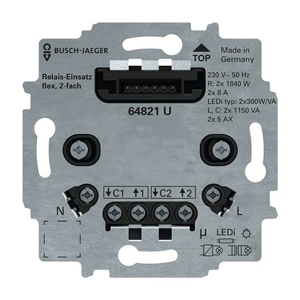 Busch-Jaeger Universal Serien Einsatz 64821 U Nr. 2CKA006800A3044