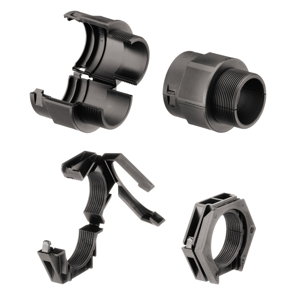 Fränkische Rohrwerke 49110100 Typ COV Typ 10 (PG 9) schwarz