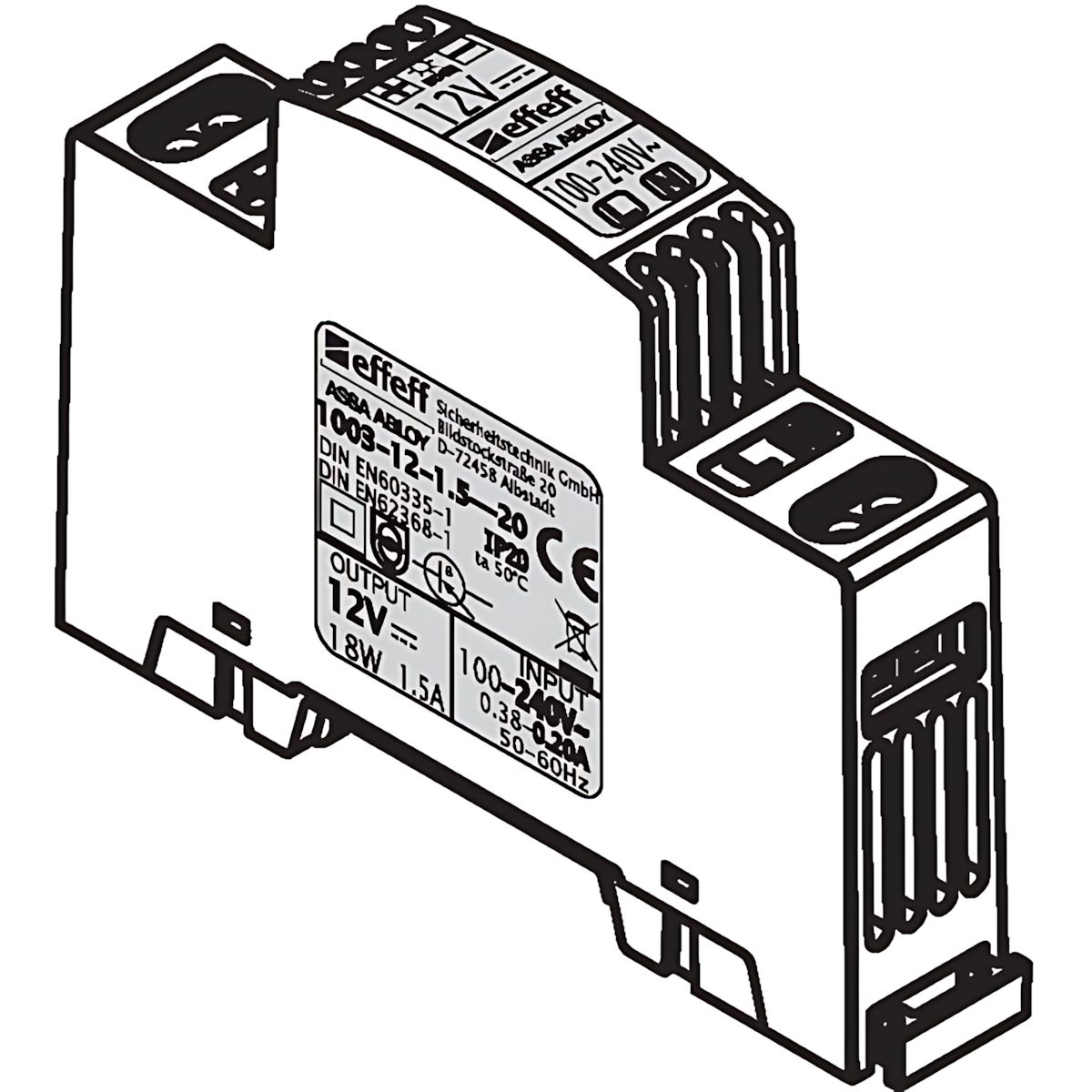 Assa Abloy Stromversorgung 1003-12-5----20 Typ 1003-12
