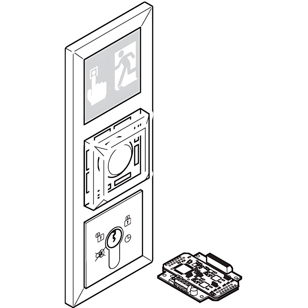 Assa Abloy ePED® Fluchttürterminal 1386-12B2--35S0 Typ 1386-12B