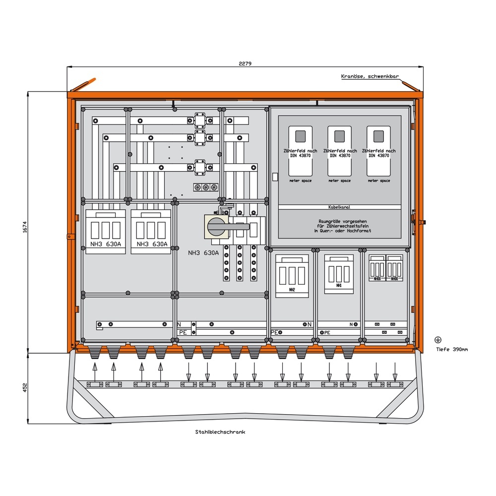 Walther-Werke Anschlussschrank WA0060