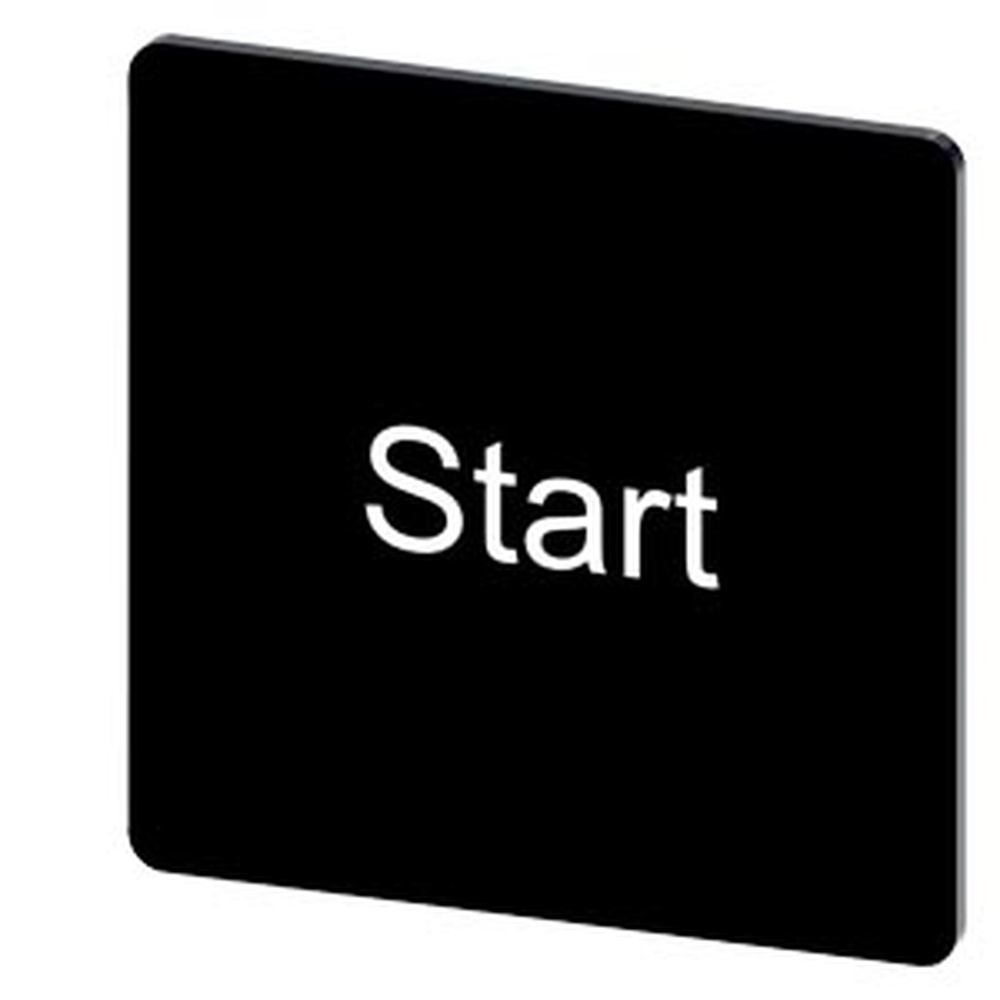 Siemens Bezeichnungsschild 3SU1900-0AE16-0DT0