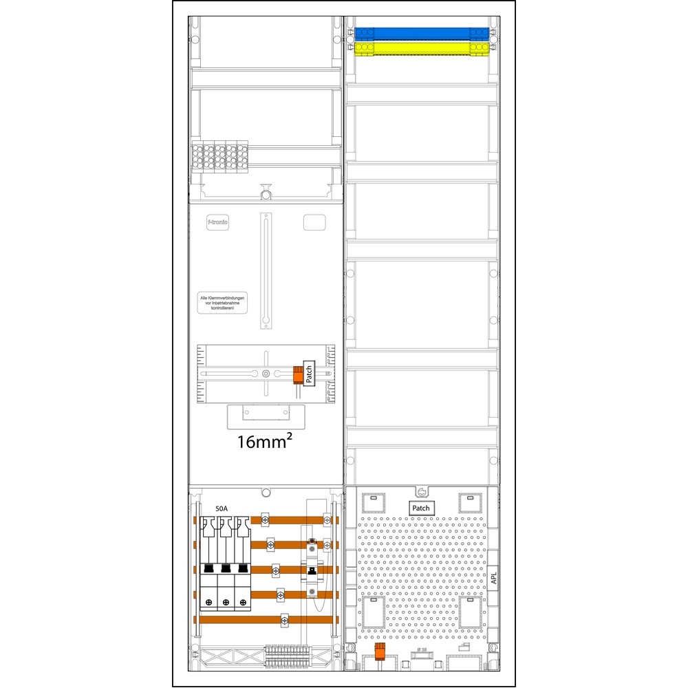 f-tronic Sammelschienenklemmen 7190222 Typ 3HZ721APZ50B10-16