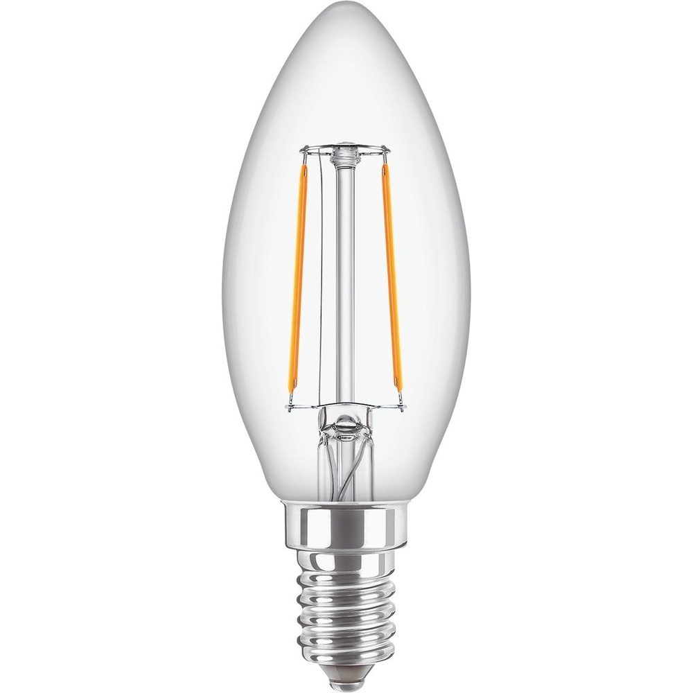 Signify Philips LED Glühfaden Kerzenlampe 37757800 Typ CorePro LEDCandleND 2-25W E14B35 827CL G