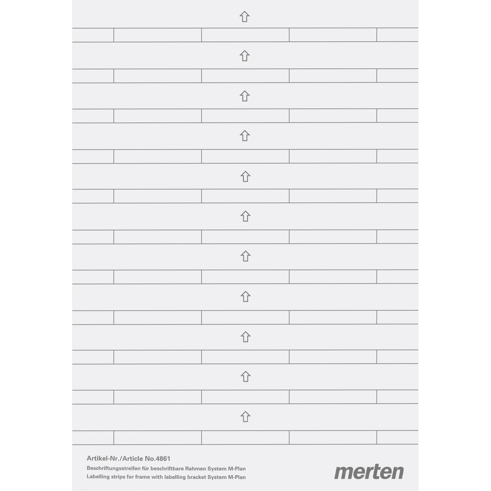Merten Beschriftungsstreifen 486100
