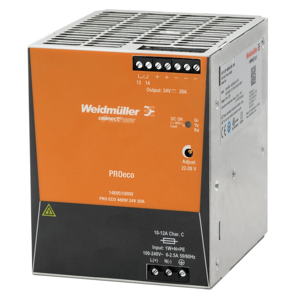 Weidmüller Stromversorgung 1469610000 Typ PRO ECO 480W 48V 10A
