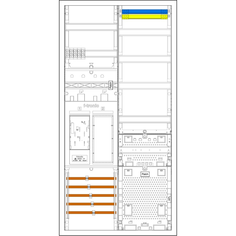 f-tronic Sammelschienenklemmen 7195232 Typ EHZ721APZRFZODS-16