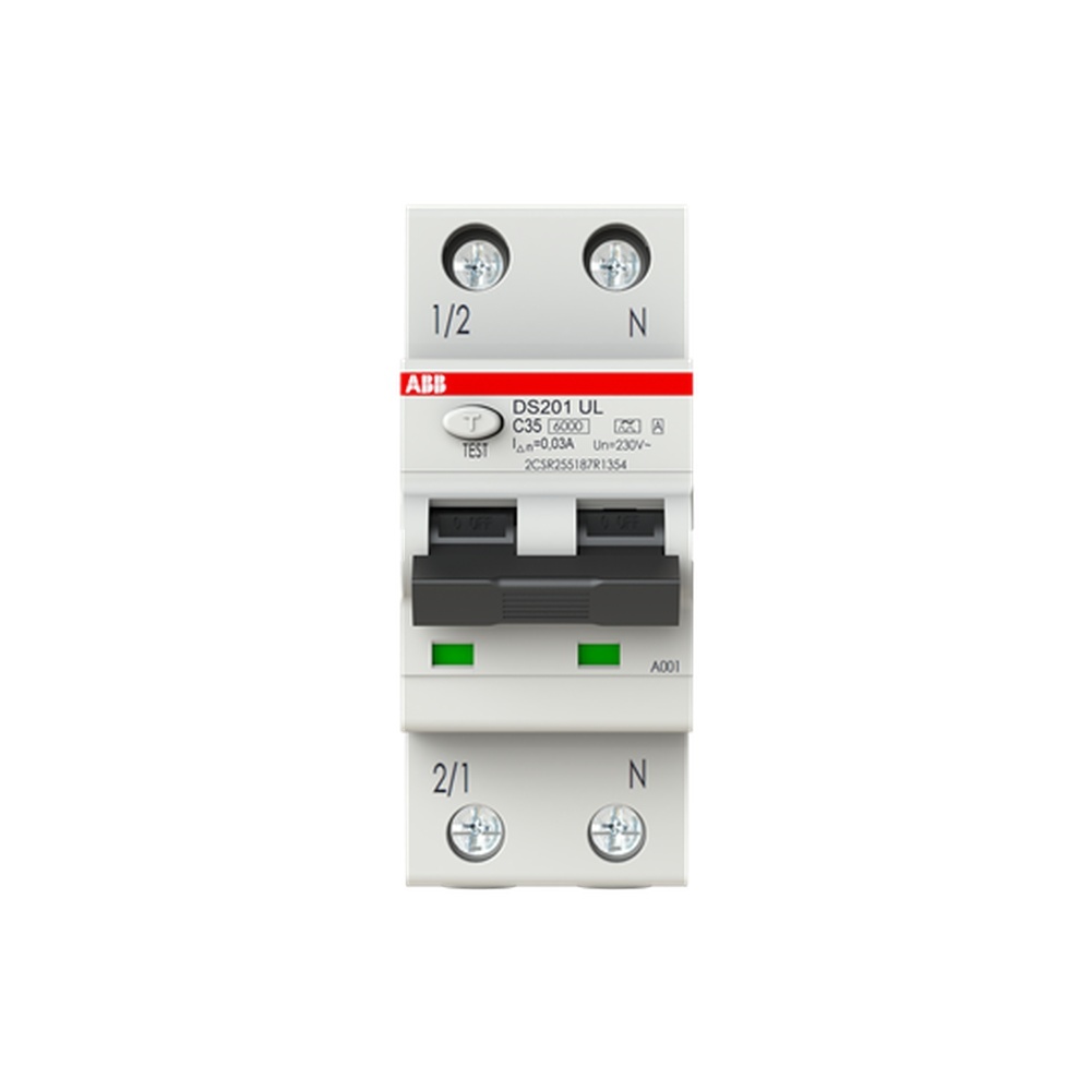 ABB Kombination FI Schalter Leitungsschutzschalter 2CSR255187R1354 Typ DS201A-C35/0,03UL