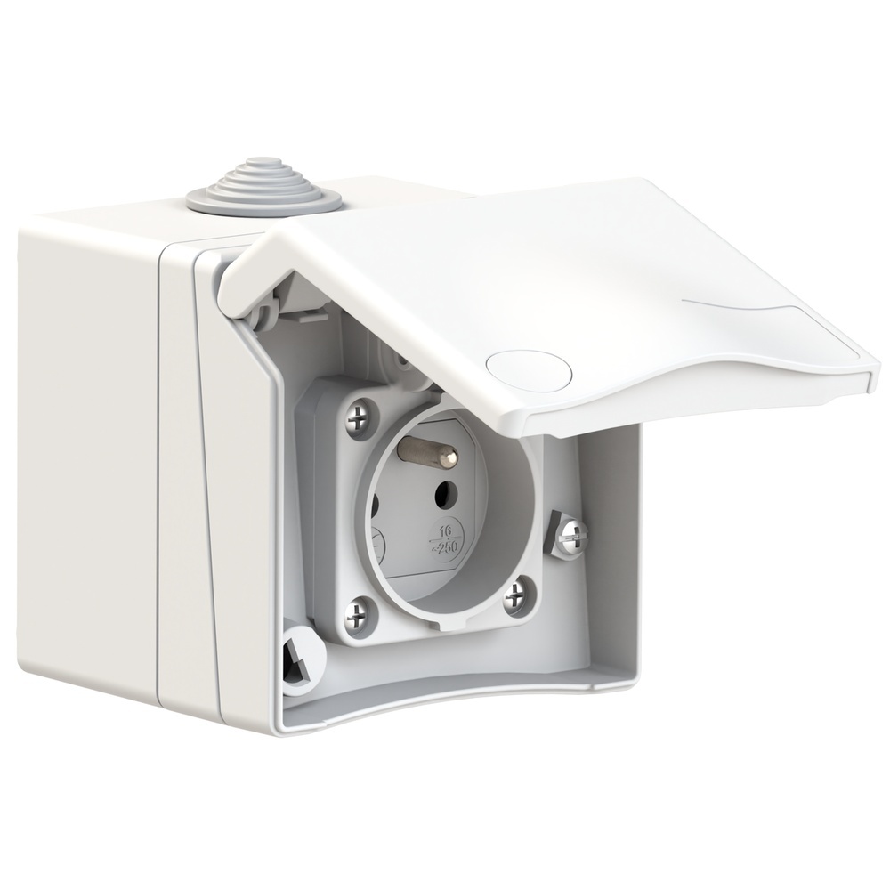 Bals Schutzkontakt Wandsteckdose 72011 Typ 72011/Schutzkontakt-Anbausteckdose16A3pIP44250V