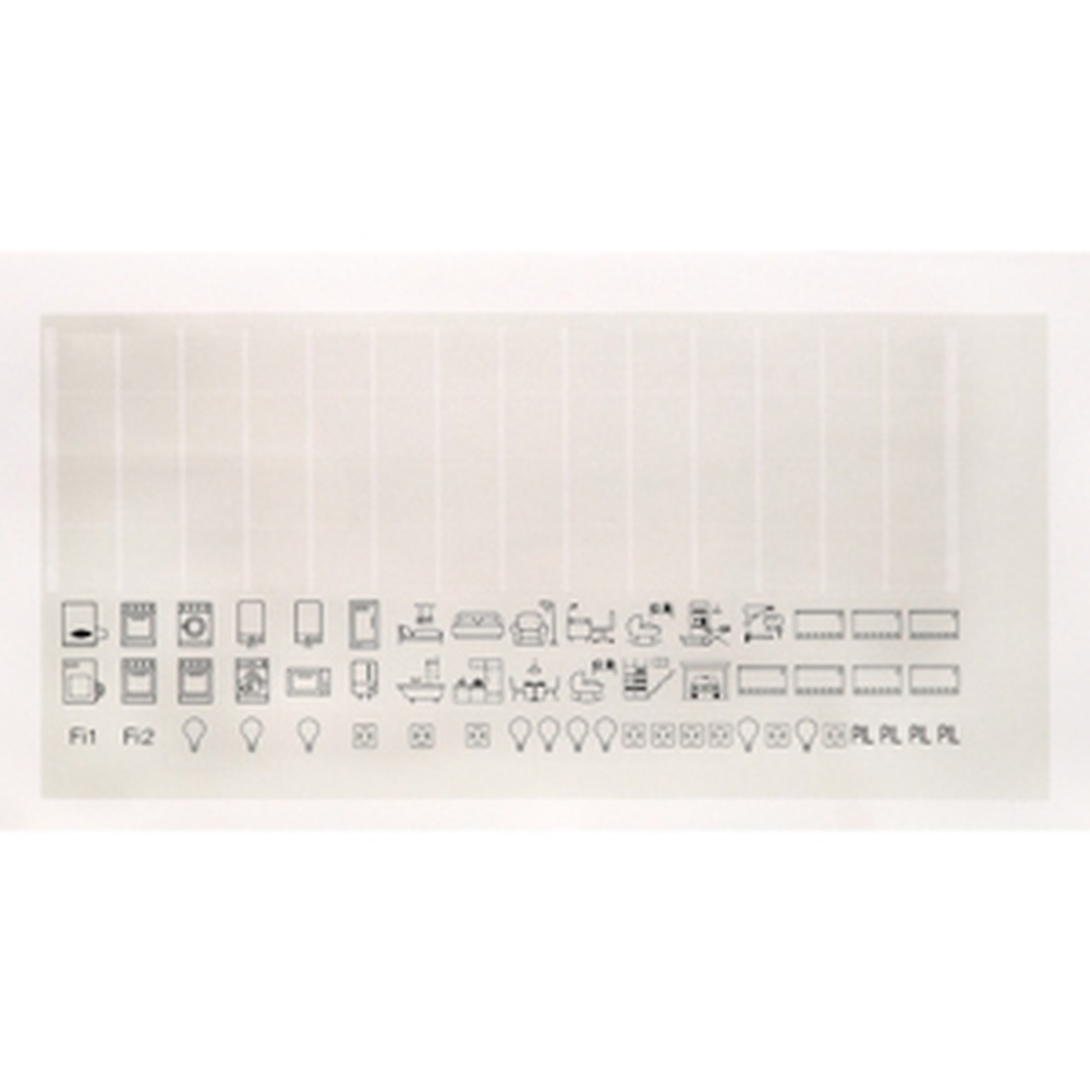 Gewiss Stromkreiskennzeichnungsbogen GW43044S